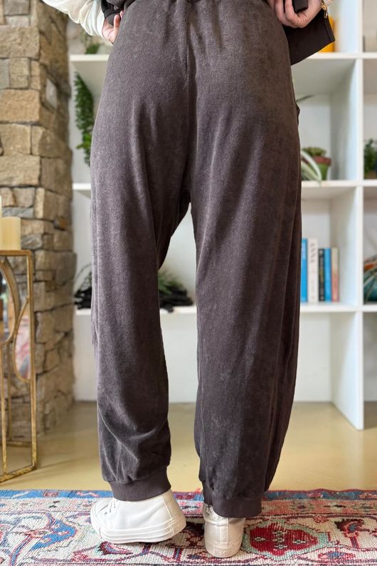 Terry B Relaxed Tapered Jogger Coffee Bean